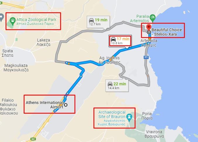 Beautiful Choice - Near Athens Airport - 50M From The Sea - Iq+ Apartman Ártemida Kültér fotó
